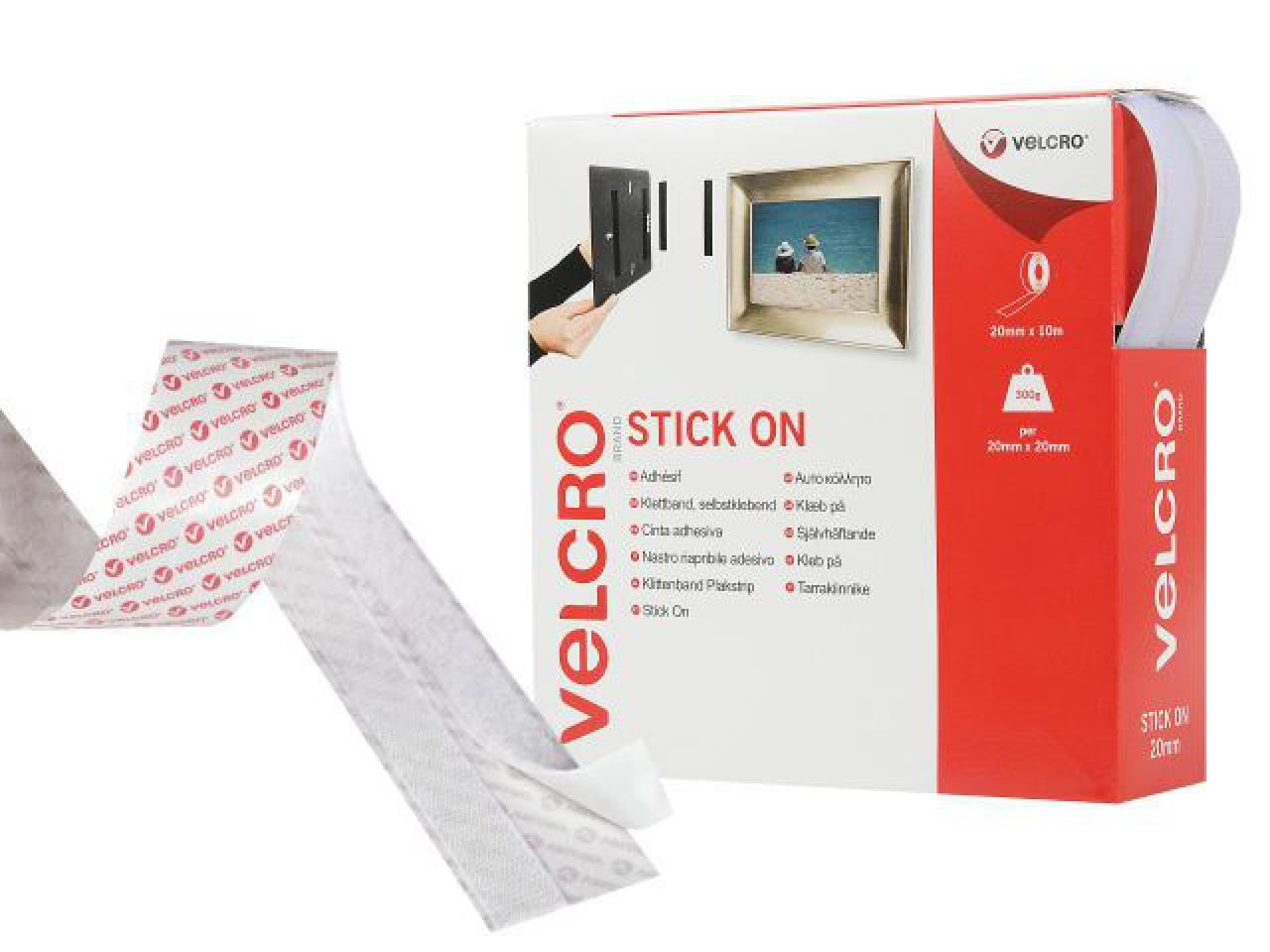 VELCRO Brand - VELCRO® Brand Stick On Tape 20mm x 10m White