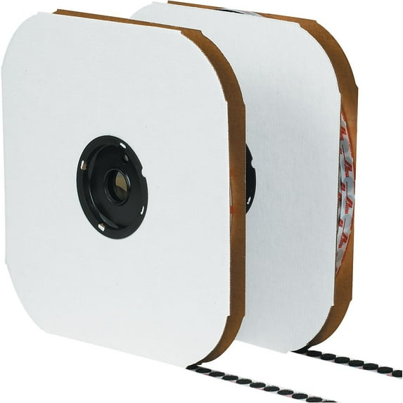 Velcro Brand Tape,Dots,Hook,5/8",Blk,PK1200 VEL170