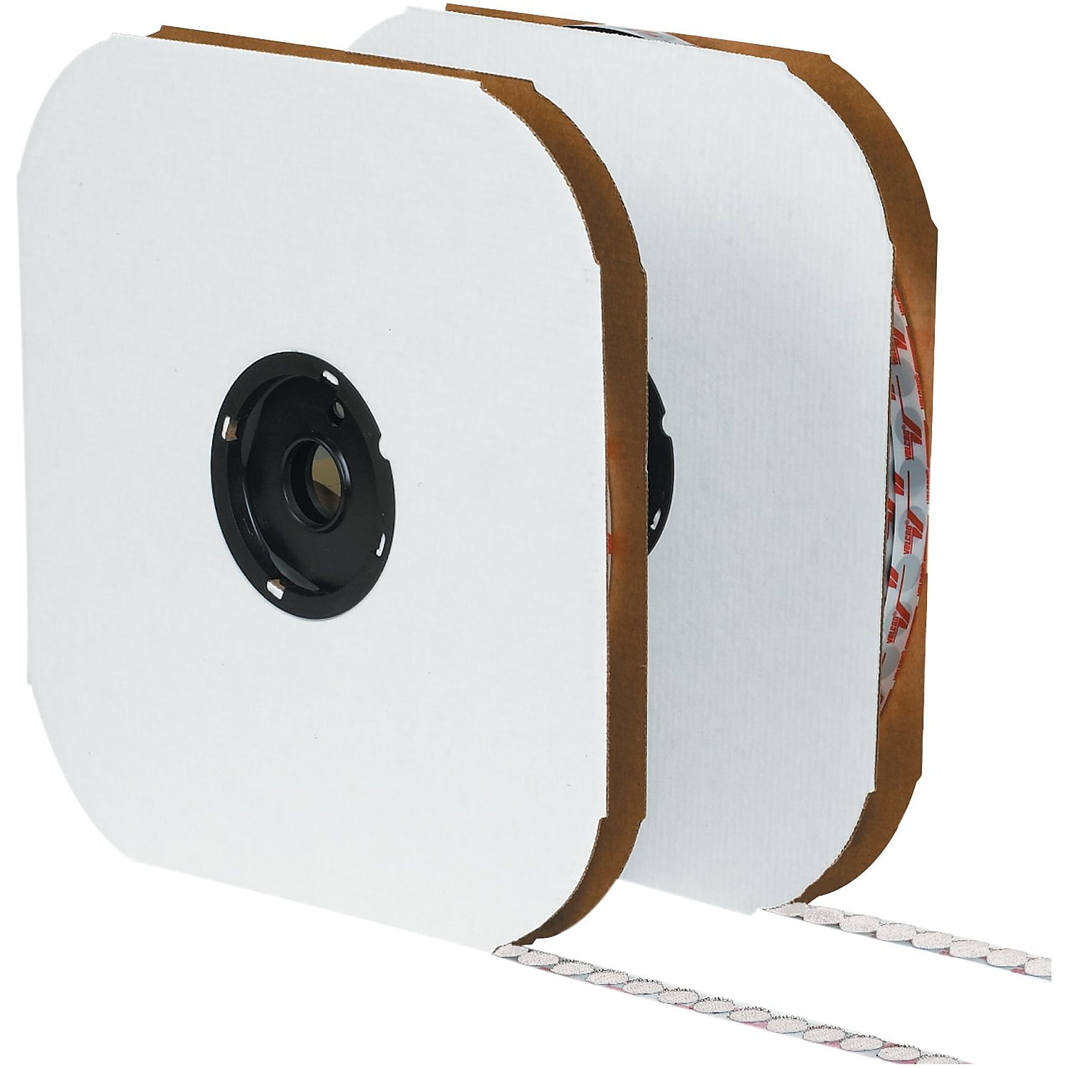 White Self Adhesive Hook and Loop Tape Sticky Back Fastening Tape (White,  18ft*2in)