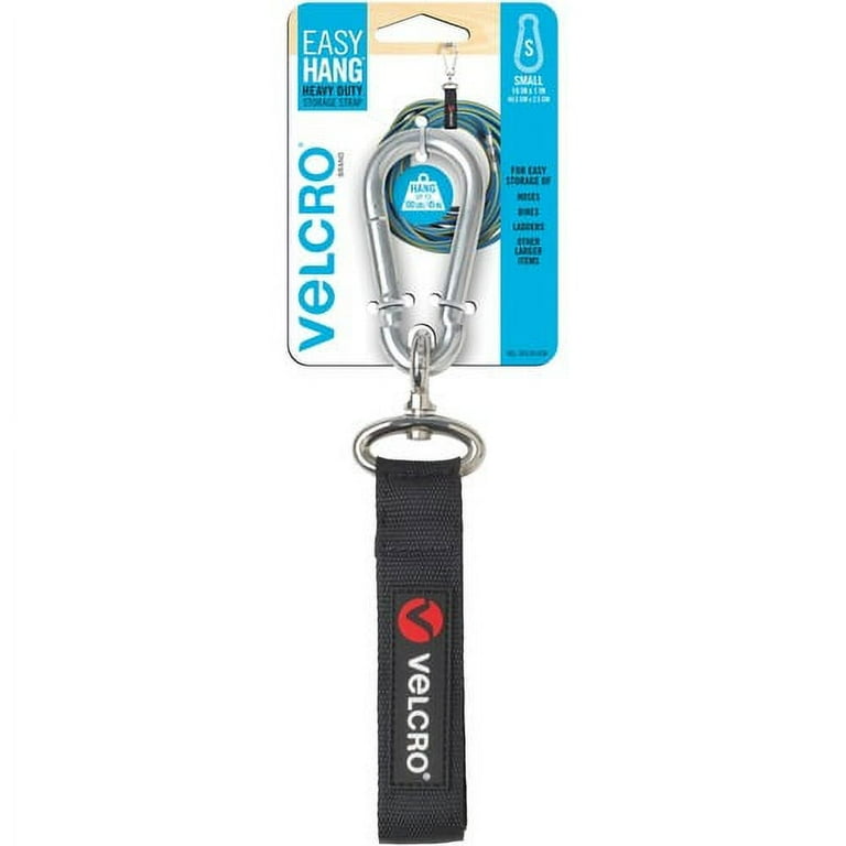 VELCRO Heavy-Duty Storage Strap - 1 Each - 100 lb Load Capacity - Small (S) - Carabiner Attachment - 10.3 VELCRO Heavy-Duty Storage Strap - 1 Each - 100 lb Load Capacity - Small (S) - Carabiner Attachment - 10.3