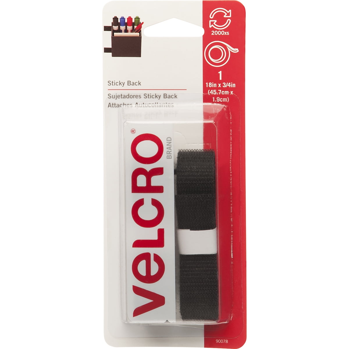 VELCRO(R) Brand STICKY BACK Tape 3/4