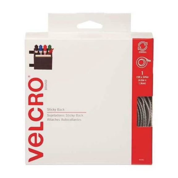 VELCRO Brand Sticky Back 15ft x 3/4in Roll White