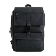 VELEZ Black Top Grain Leather Backpack for Men Mens Vintage 17 inches Laptop Bag Travel Bags
