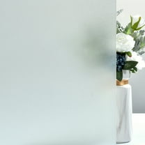 VELIMAX Privacy Frosted Window Film Non-Adhesive Frosted Window Cling Sticker Opaque Glass Tint for Bathroom Home Office(17.7 x 78.7 inches)