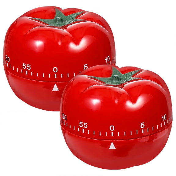VELIMO 2026 New 2Pcs Timer Food Safe Material Kitchen Timer Fun Vegetable Design Simple Timer Control Outdoor Timer Style4 for Cooking Baking Meal Prep Kids' Activities Gardening
