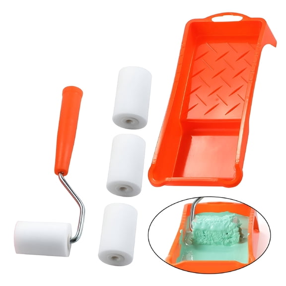 VELIMO 2026 New High-Density Foam Paint Roller Kit with Tray for Small Spaces