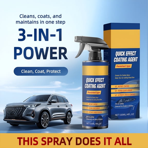 VELIMO Quick Effect Coating Spray,3 in 1 High Protection Ceramic Coating for Car