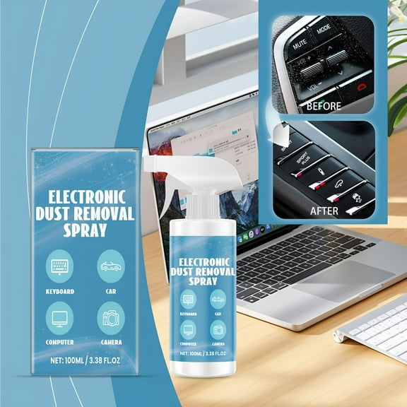 VELIMO 2026 New Screen Cleaner Spray,Keyboard Cleaner,Spray for Electronics Cleaning,Notebook Computer Dust Collector Spray Multi-Purpose Dust Collector for Home,Office,School,Travel,100Ml