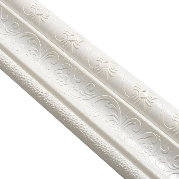 VELIMO 3D Peel and Stick Foam Wallpaper Border, 90" X 3.2" Self Adhesive Wall Sticker for Bedroom, Nursery, Kitchen