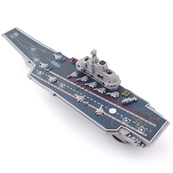 VELIMO Aircraft Carrier Toy for Kids Boys,With Sound & Light,Plastic Model Warships Ship,Navy Ship Models for Collection