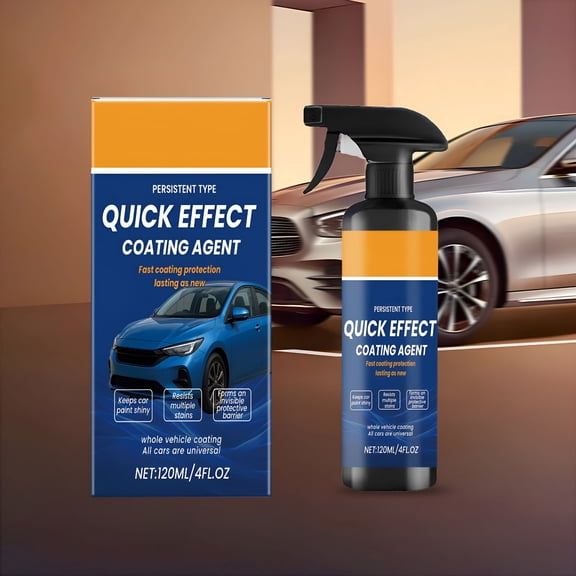 VELIMO Car Coating Spray- Long-Lasting Ceramic Protection & Uv Shield | High-Gloss Waterproof Spray for Paint,Wheels & Trim | 4 Fl.Oz Easy Spray-On Application (4Floz,1Pc)