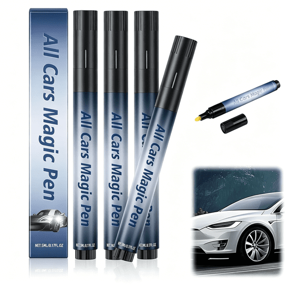 VELIMO All Cars Magic Pen for Car Scratches, Magic Car Scratch Removal Pen, Easy to Use for Quick Scratch Removal, Fits Various Car Paint Colors (3Pcs)