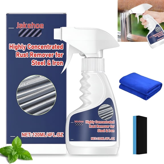VELIMO Heavy Duty Rust Removal for Metal,Multipurpose Rust Remover Spray,Stainless Steel Rust Remover Cleaner,Powerful Steel Rust Removal,Rust Converter for Various Metals Furniture