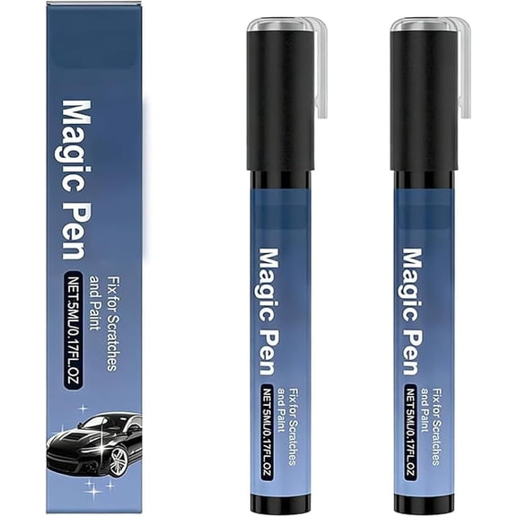 VELIMO Magic Car Scratch Removal Pen, New Car Magic Scratch Remover Pen, Cars Pens Scratches for Quick Automotive Cars Paint Scratches Repair (2Pcs)