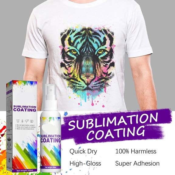 VELIMO Sublimation Coating Spray Is Suitable for Cotton Tshirts Including Polyester Mouse Pad Carton Canvas Easy Sublimation Spray and Quickdrying 100Ml Holiday Savings Gifts