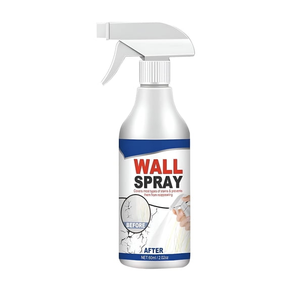 VELIMO Versatile Wall Repair Paint Wall Spray Paint,Water-Based Paint White Peel,Covers up Stain Sealing Ceiling Paint,Stain Remover for Wall Ceiling,2.1 Oz/Bottle White