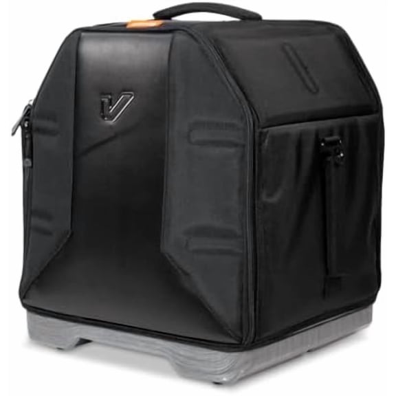 VELOC Rack Tom Drum Bag/Case for Working Drummers. Features a Rugged ABS Shell Bottom, Adjustable Strap, Water-Repellent Tough Nylon Fabric & Patented Dual-Opening Design - 10x12" - Black$$Music
