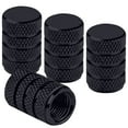 thumbnail image 1 of VELOXT Tire Valve Stem Caps, Black, 4 pcs/Pack, Aluminum VELOXT Tire Valve Cap Set, Corrosion Resistant, Universal Stem Covers for Cars Trucks Motorcycles SUVs and Bikes, 1 of 2