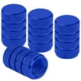 thumbnail image 1 of VELOXT Tire Valve Stem Caps, Blue, 4 pcs/Pack, Aluminum VELOXT Tire Valve Cap Set, Corrosion Resistant, Universal Stem Covers for Cars Trucks Motorcycles SUVs and Bikes, 1 of 2