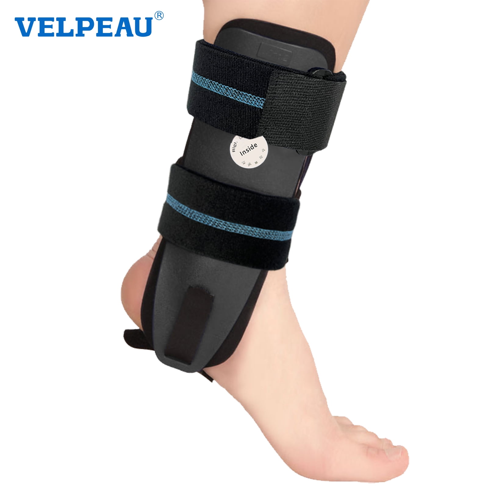 VELPEAU Ankle Brace Stirrup Ankle Splint Adjustable Rigid