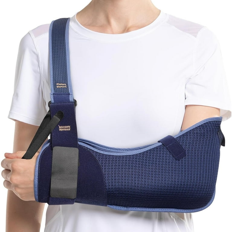 【Sobaq】LM Button Shoulder PD VELPEAU - Padded Adult Medical Arm Sling Shoulder