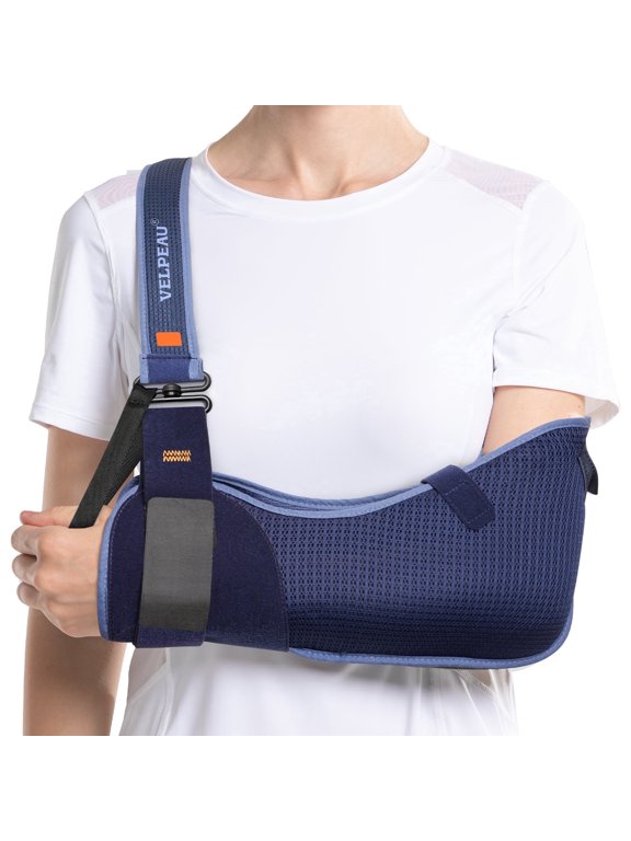 Arm Sling Shoulder Immobilizer,Rotator Cuff Support Brace,Breathable Medical Sling for Shoulder Injury, Left and Right Arm,Unisex,for Broken,Dislocated,Fracture, Strain(Breathable,X-Large)