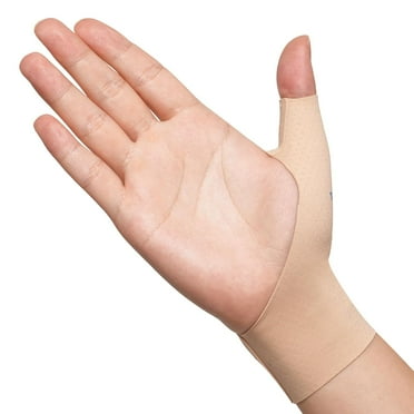 VELPEAU Elastic Thumb Support Brace Liner (Pack of 2) - Waterproof Soft Thumb Compression Sleeve, Splint Protector for Pain Relief, Arthritis,Sprain, Sport, Fits Left & Right Hand(Medium)