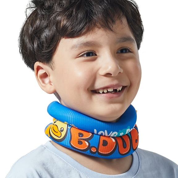 VELPEAU Kids Soft Neck Collar Brace for Posture Correct- Foam Cervical Support for Whiplash and Injury Pain Relief, Spine Alignment Straightener for Child, Youth (Small)