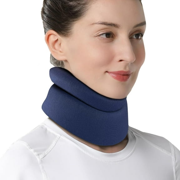 VELPEAU Neck Brace for Snoring, Neck Support Brace for Sleeping,Soft Cervical Collar Keep Vertebrae Stable & Aligned for Relief of Cervical Spine Pressure(Comfort, L, 3.3")