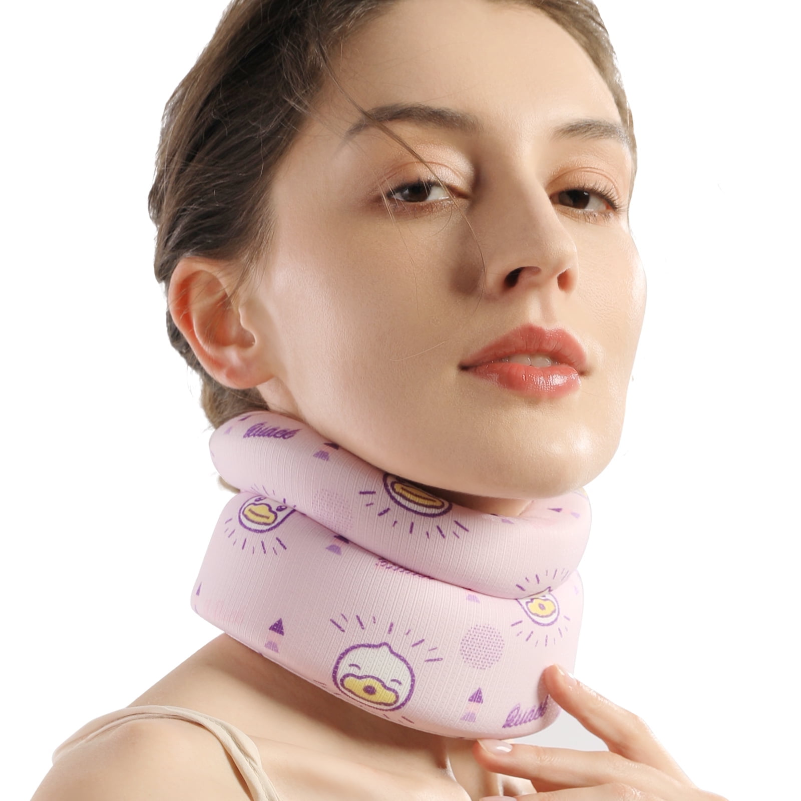 VELPEAU Neck Support Brace - B.Duck Cervical Collar, Unisex (Pink ...