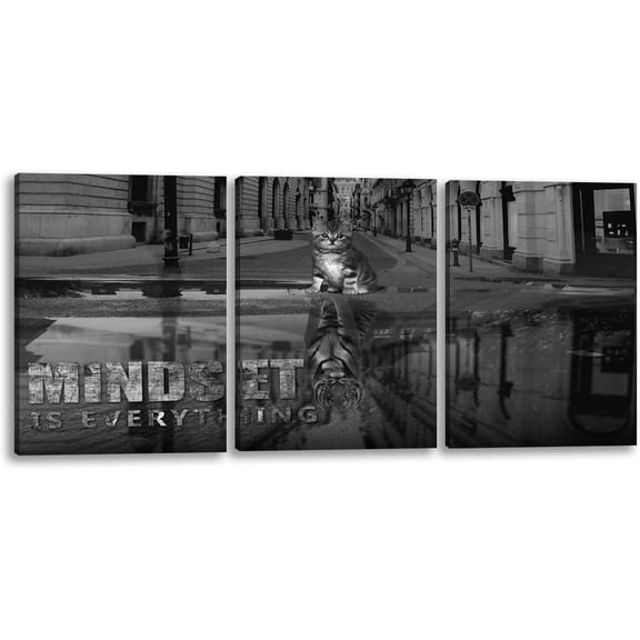 VELVET 3 Panels Motivational Canvas Wall Artspirational Wall Art Entrepreneur Quotes Poster Print Artwork Painting Picture for Home Decoration Living Room office bedroom 11x14inch Framed