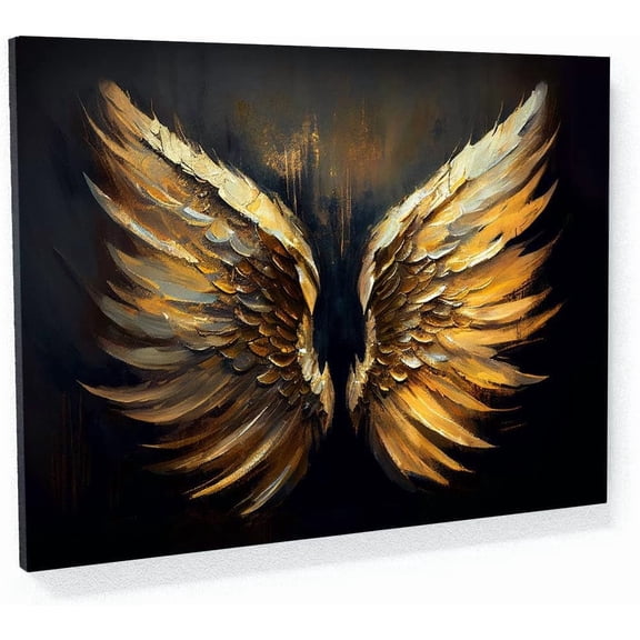 VELVET Angel Wings Heaven 19 Canvas Art Home Decor Wall Art Print Poster Painting Large 10x8inch Framed