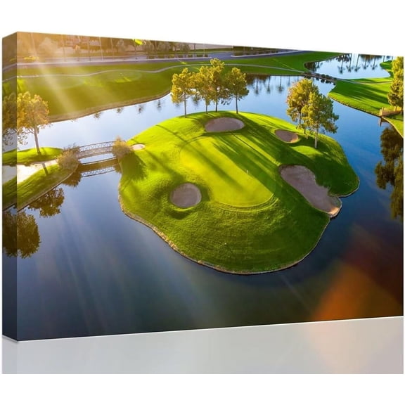VELVET Arizona Golg Hole Wall Art Picture Golf Course Wall Decor for Bedroom Livg Room Bathroom Home Decorations Golf Poster Canvas Prts Modern Artwork Ready to Hang 10x8inch Unframed