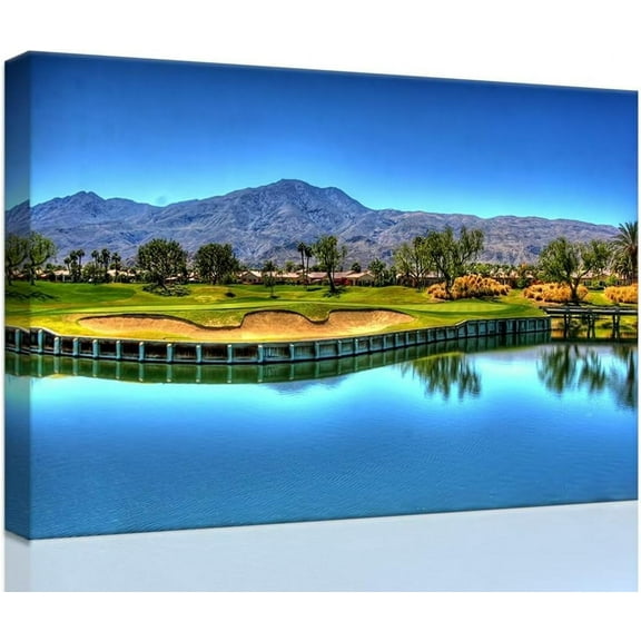 VELVET Augusta National Golf Course Wall Art for Livg Room Bedroom Bathroom Home Decorations USA Georgia Golf Course Picture Poster Artwork Canvas Prts Ready to Hang 10x8inch Unframed