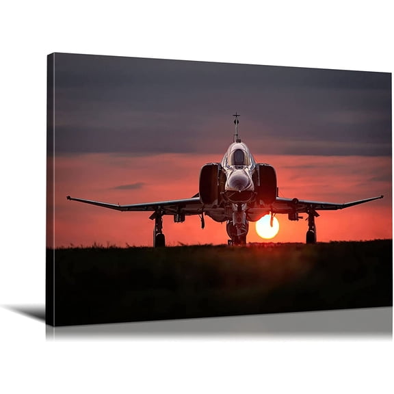 VELVET Aviation Decor F4 Phantom II Airplane Wall Decor Military Poster Airplane Wall Art Fighter Jet Poster Plane Decor Airplane Painting Plane Poster for Room Decor 10x8inch Unframed
