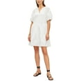 thumbnail image 1 of Velvet by Graham & Spencer womens  Embroidered Balloon Sleeve Mini Dress, l,, 1 of 3