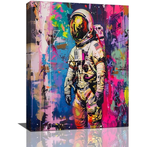 VELVET Banksy Wall Art Graffiti Street Wall Decor Pop Culture Canvas Prt Banksy Pictures Graffiti Patg Artwork Home Decorations for Bedroom Bathroom Livg Room 11x14inch Framed