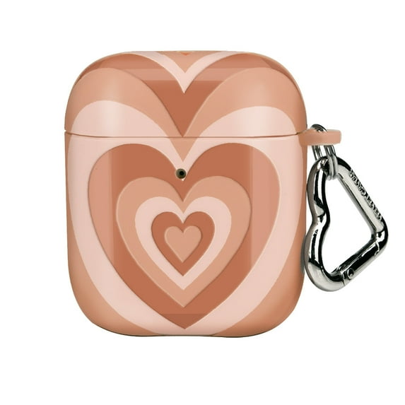 VELVET CAVIAR Cute Nude Sweetheart AirPods Case compatible with AirPods 1st / 2nd Generation - Protective Hard Cover with Keychain for Girls & Women