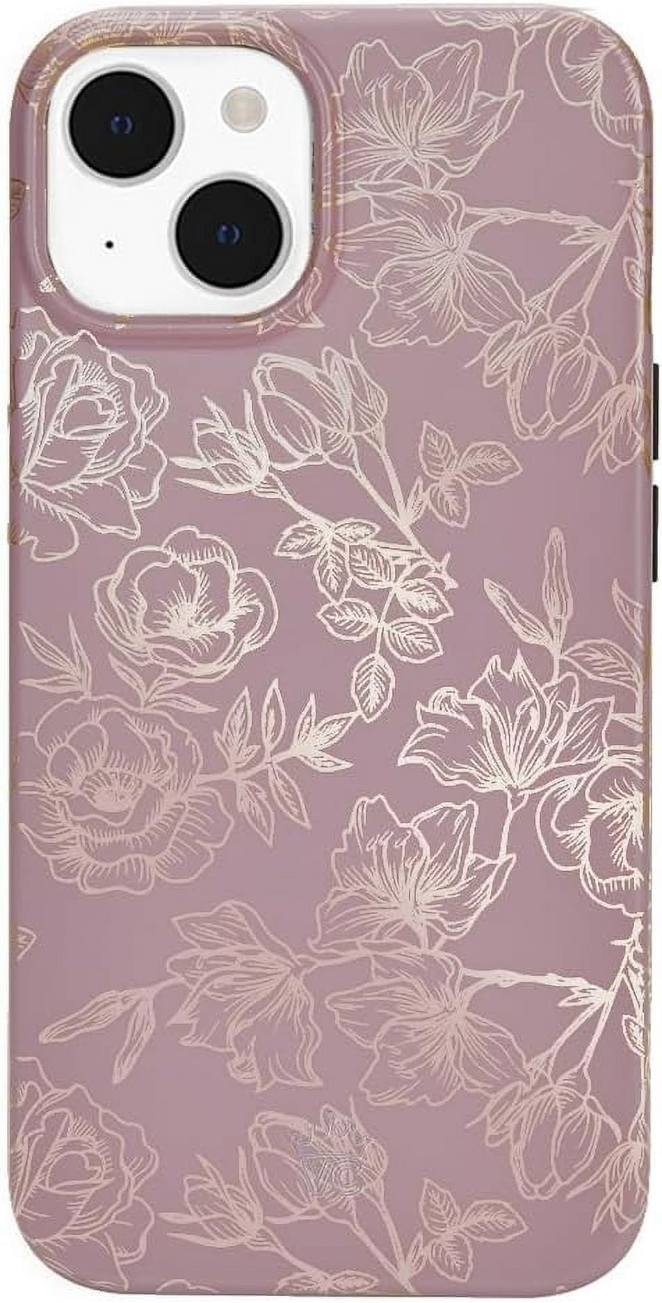 VELVET CAVIAR Fashion for iPhone 14 Plus Case, 6.7'', Dusty Rose Floral