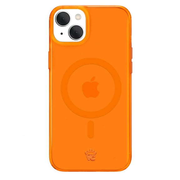 VELVET CAVIAR Neon Orange iPhone 15 Case - Compatible with MagSafe - Clear Protective Phone Cases