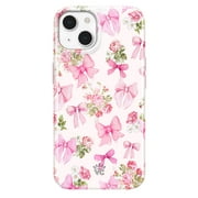 VELVET CAVIAR for Cute iPhone 14 Case Compatible with MagSafe - Protective Phone Cases for Women - Posie Pink Bow Floral