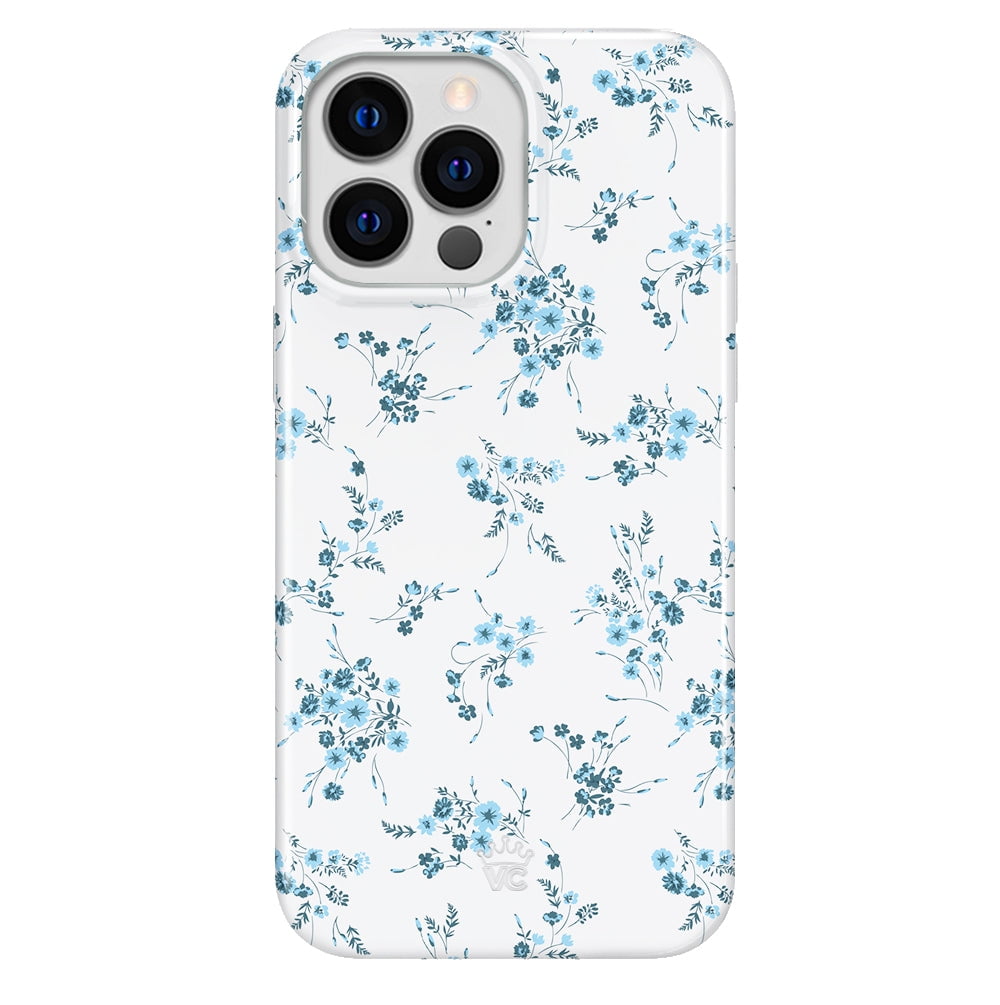 VELVET CAVIAR for iPhone 12 / iPhone 12 Pro Case Flowers - Compatible with MagSafe - Cute Protective Phone Cases for Women - French Blue Floral