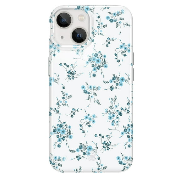 VELVET CAVIAR for iPhone 13 Case Flowers - Compatible with MagSafe - Cute Protective Phone Cases for Women - French Blue Floral