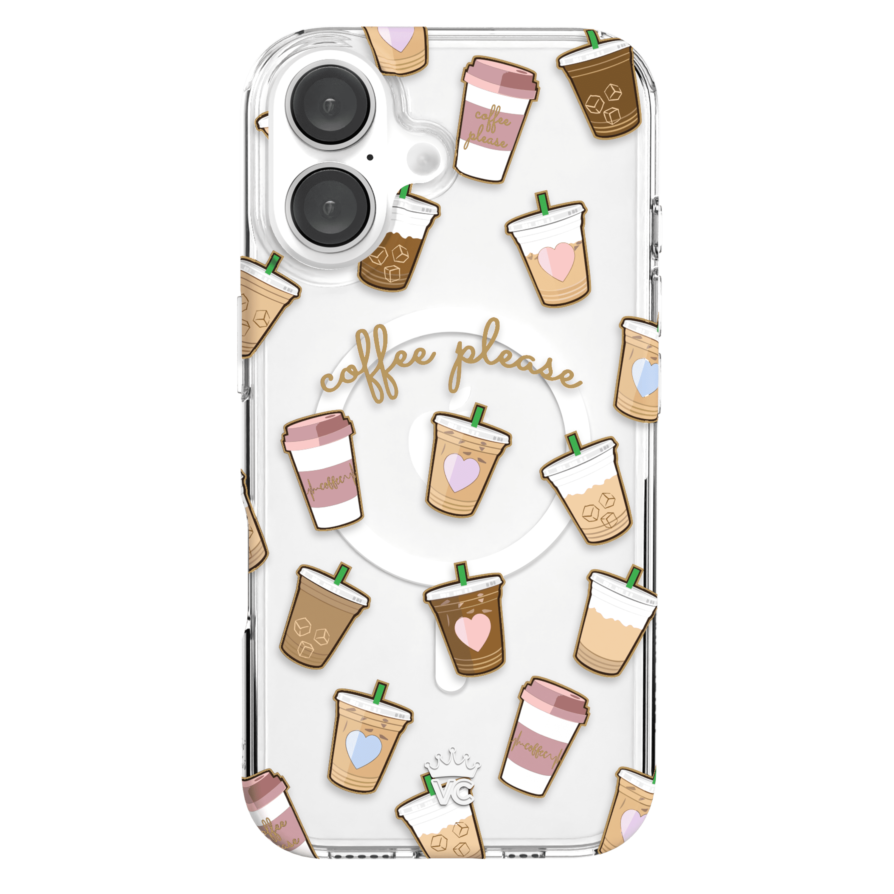 VELVET CAVIAR for iPhone 16 Case Coffee - Compatible with MagSafe - Clear Protective Phone Cases for Women