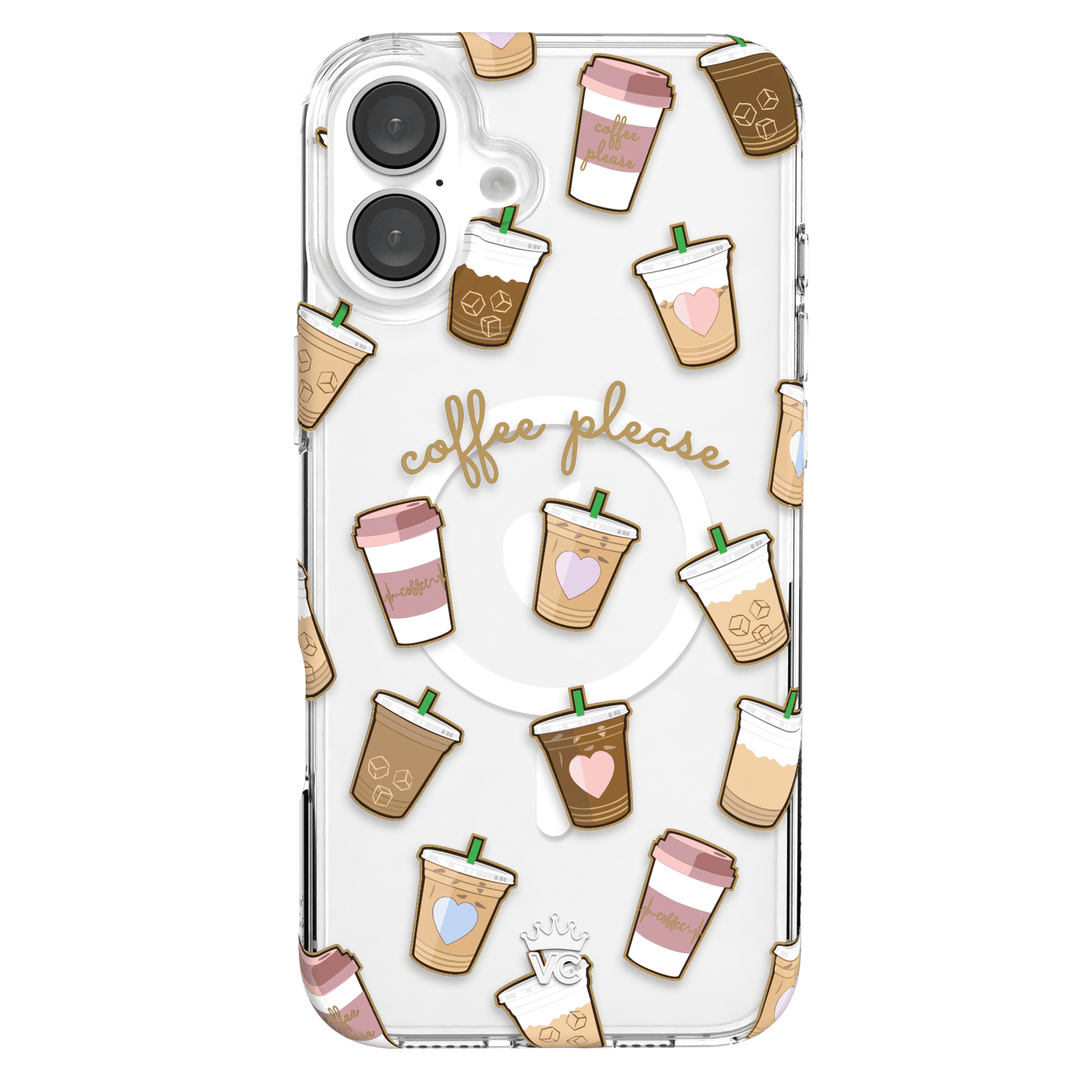 VELVET CAVIAR for iPhone 16 Plus Case Coffee - Compatible with MagSafe - Clear Protective Phone Cases for Women