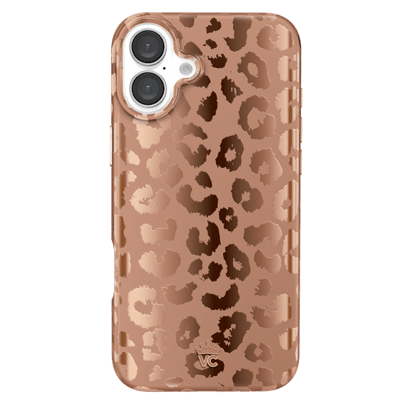 VELVET CAVIAR for iPhone 16 Plus Case - Compatible with MagSafe - Cute Protective Phone Cases for Women - Bronze Chrome Leopard