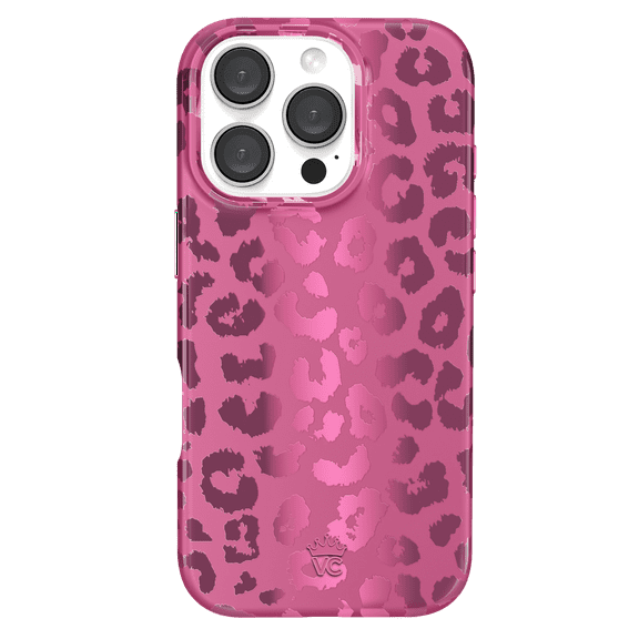 VELVET CAVIAR for iPhone 16 Pro Case - Compatible with MagSafe - Cute Protective Phone Cases for Women - Metallic Pink Ruby Leopard Cheetah Print