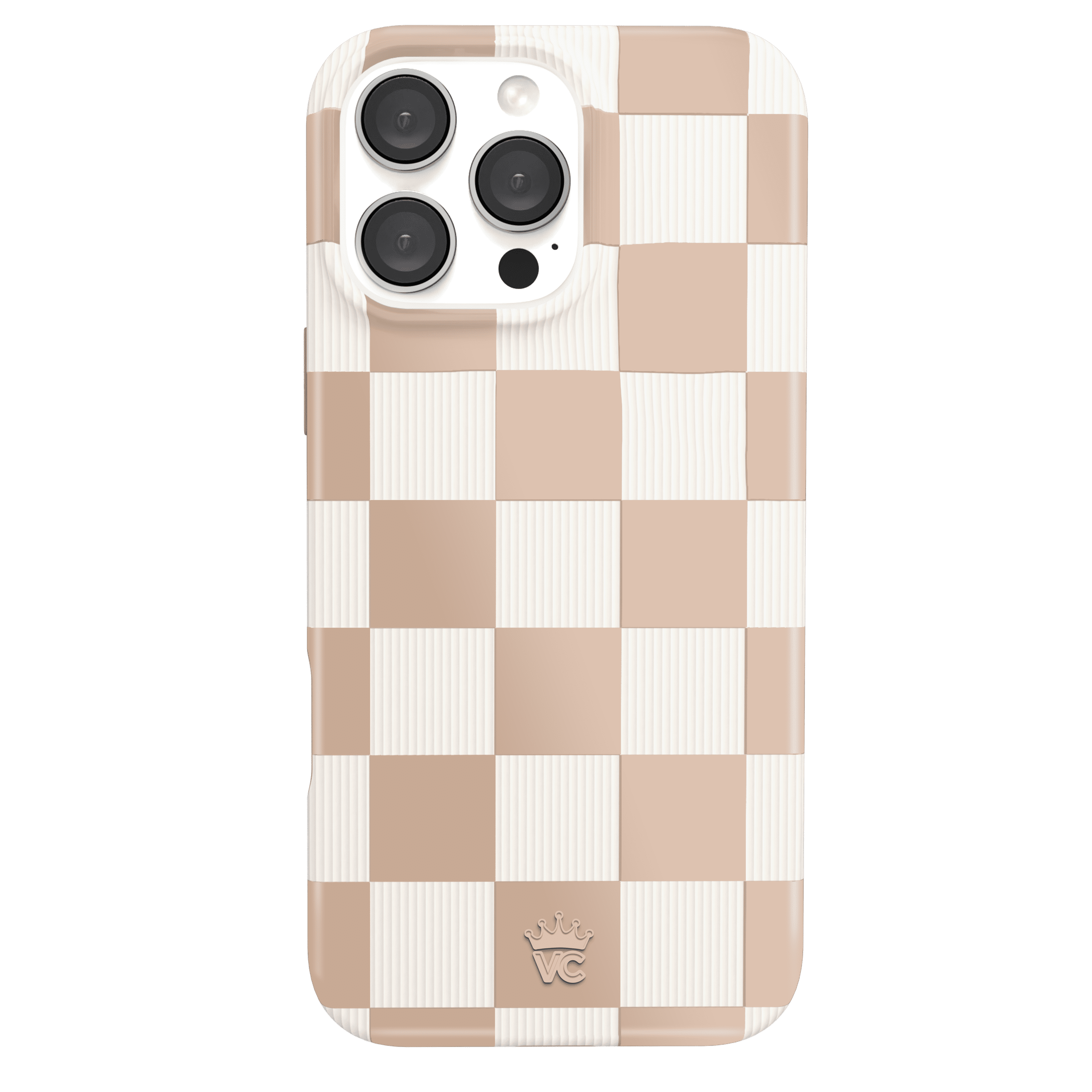 VELVET CAVIAR for iPhone 16 Pro Max Case Checkered - Compatible with  MagSafe - Cute Protective Phone Cases for Women - Nude Checkerboard