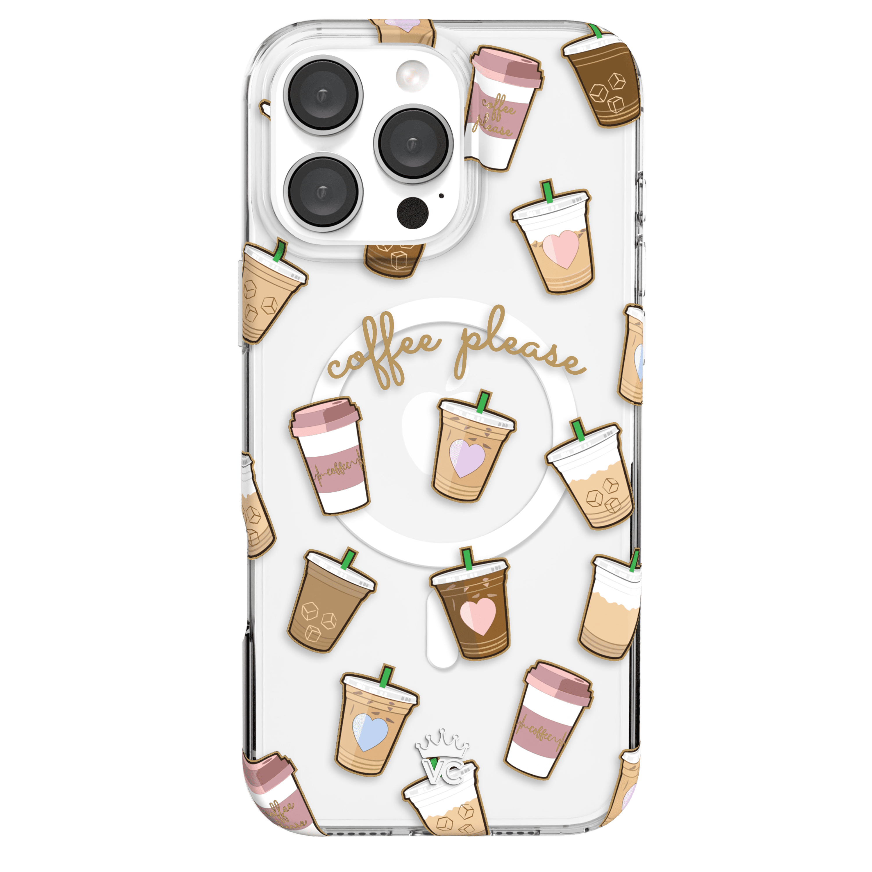 VELVET CAVIAR for iPhone 16 Pro Max Case Coffee - Compatible with MagSafe - Clear Protective Phone Cases for Women