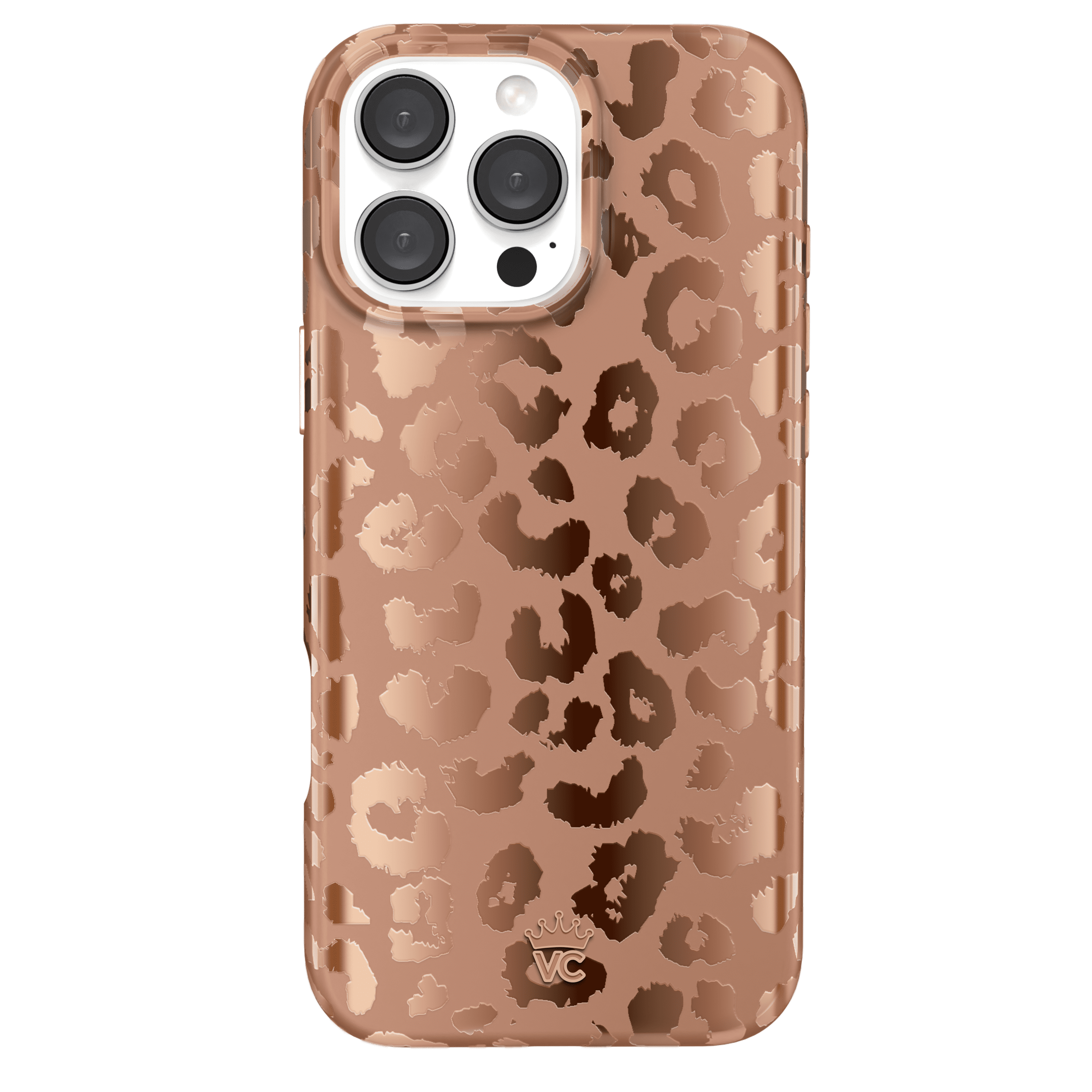 VELVET CAVIAR for iPhone 16 Pro Max Case - Compatible with MagSafe - Cute Protective Phone Cases for Women - Bronze Chrome Leopard